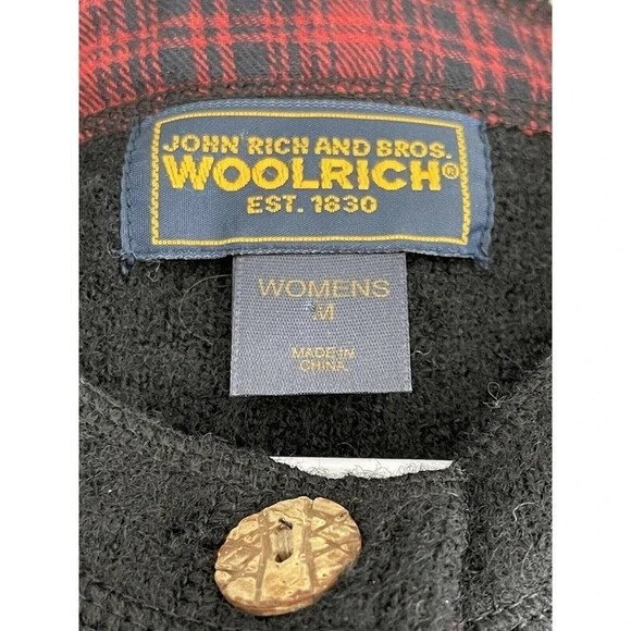 Woolrich Wool Embroidered Patchwork Vest Size Medium - Picture 3 of 8